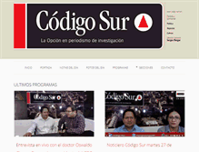 Tablet Screenshot of codigo-sur.com